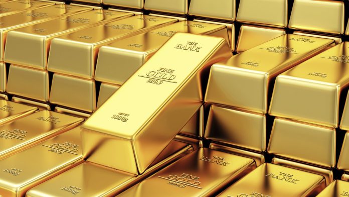 stack of golden bars in the bank vault 60756080 16x9