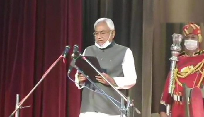 Nitish Kumar becomes Bihar Chief Minister for the fourth time.