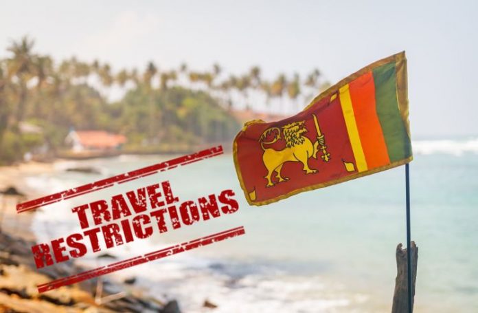 travel restriction sri lanka