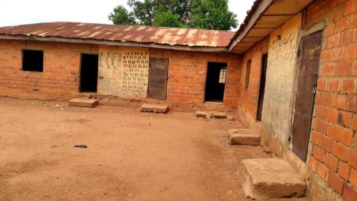 exterior view of classrooms of salihu tanko islamic school in tegina nigeria