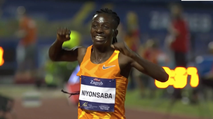 francine niyonsaba 2000m world record